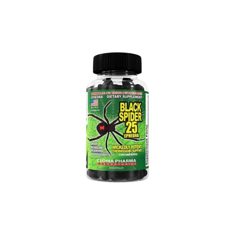 Cloma Pharma Black Spider 100kaps z USA Cloma Pharma Black Spider 100kaps z USA